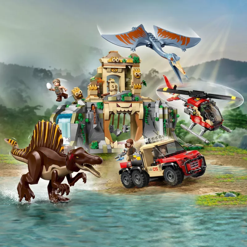 LEGO JURASSIC WORLD 76976 Spinozauras ir Kecalkoatlas – Oro misija