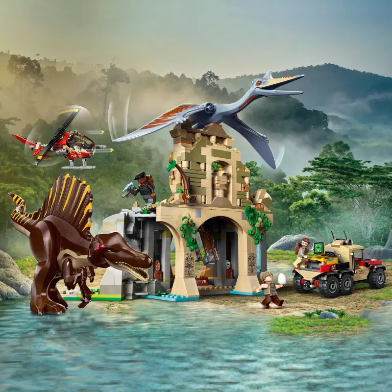 LEGO JURASSIC WORLD 76976 Spinozauras ir Kecalkoatlas – Oro misija