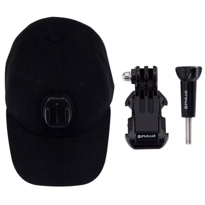 PULUZ kepurė su sportinės kameros laikikliu (DJI, GoPro, Insta360)