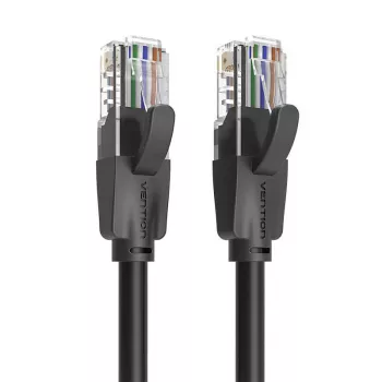UTP CAT6 Vention tinklo kabelis IBEBN RJ45 Ethernet 1000Mbps 15m (juodas)