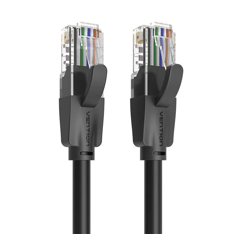 UTP CAT6 Vention tinklo kabelis IBEBN RJ45 Ethernet 1000Mbps 15m (juodas)