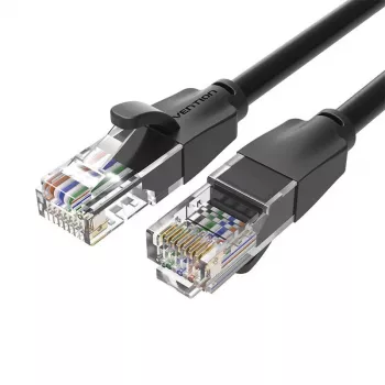 UTP CAT6 Vention tinklo kabelis IBEBN RJ45 Ethernet 1000Mbps 15m (juodas)