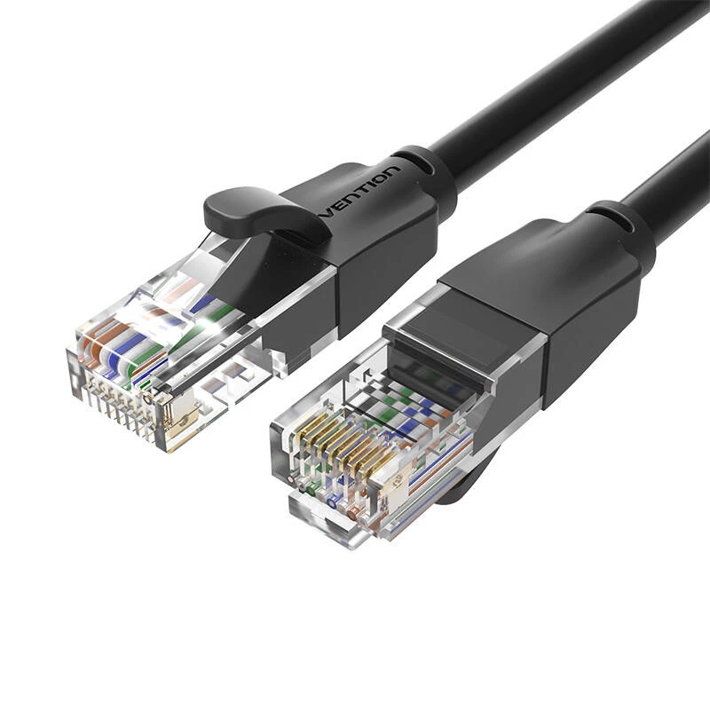 UTP CAT6 Vention tinklo kabelis IBEBN RJ45 Ethernet 1000Mbps 15m (juodas)