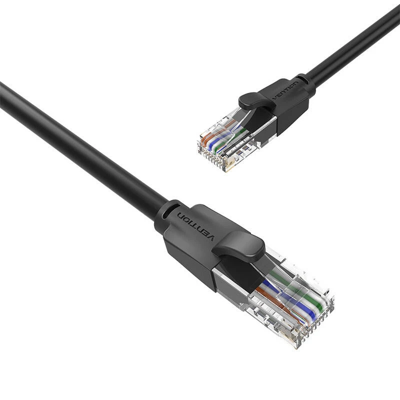 UTP CAT6 Vention tinklo kabelis IBEBN RJ45 Ethernet 1000Mbps 15m (juodas)