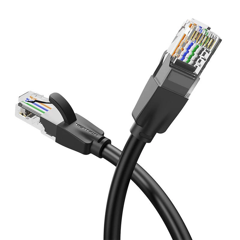 UTP CAT6 Vention tinklo kabelis IBEBN RJ45 Ethernet 1000Mbps 15m (juodas)