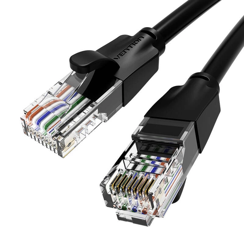 UTP CAT6 Vention tinklo kabelis IBEBN RJ45 Ethernet 1000Mbps 15m (juodas)