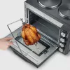 Severin TO 2073 XXL orkaitė skrudintuvė 60 L 2200 W juoda su grilio funkcija