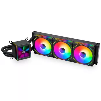Skysčio aušinimo komplektas Lian Li GALAHAD II LCD SL-INF 36 cm Juodas