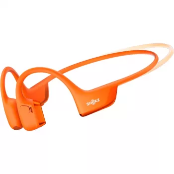 Ausinės SHOKZ OpenRun Pro 2 Mini belaidės sportinės užkabinamos Bluetooth oranžinės