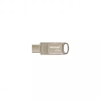 USB atmintukas PATRIOT PS256GT560DS5D 256GB USB 3.2 (USB-A/USB-C) sukamasis, sidabrinis, 120 MB/s