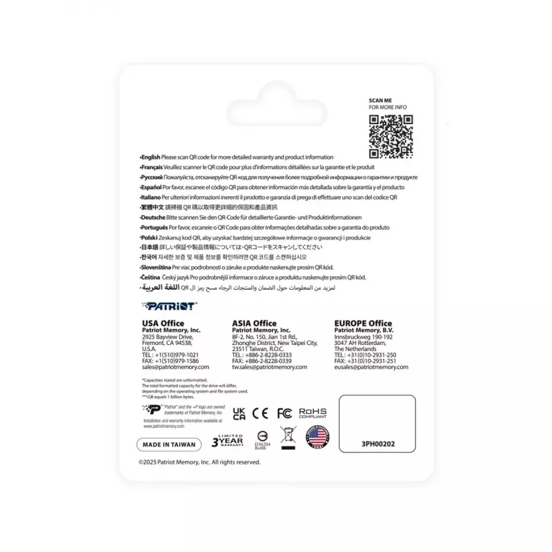 USB atmintukas PATRIOT PS256GT560DS5D 256GB USB 3.2 (USB-A/USB-C) sukamasis, sidabrinis, 120 MB/s