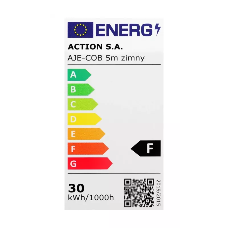 Activejet AJE-COB 5m COB LED juostinis šviestuvas, vidaus patalpoms