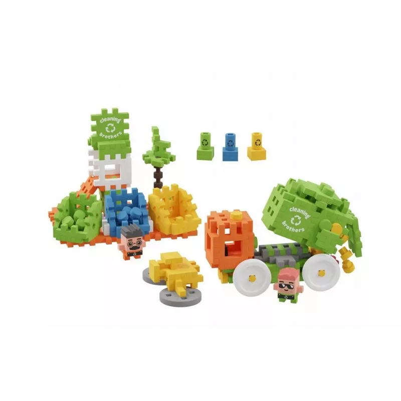 Konstrukciniai blokeliai Marioinex Blocks Waffle mini Šiukšliavežis 14 dalių 903131