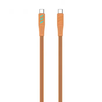 Havit CB6254 USB Type C į USB Type C įkrovimo laidas 1 m oranžinis