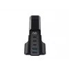HAVIT Travel Charger UCLE004 EU 140W penkių prievadų GaN įkroviklis juodas