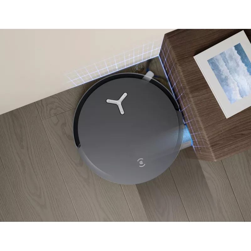 Robotinis dulkių siurblys Ecovacs Deebot X8 Omni — juodas, 5200 mAh baterija, 128 min veikimo laikas, dulkių maišelis 0,22 l, šlapias valymas, automatinė bazinė stotelė