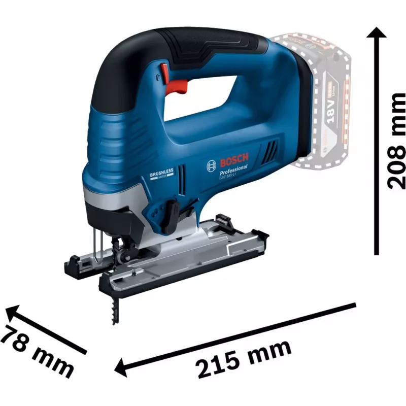 Pjūklas dėlionė Bosch GST 18V-125 B Professional
