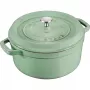 Staub apvalus ketaus puodas 5,2 L, mėtų – La Cocotte 26 cm