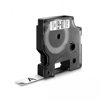 DYMO D1 Durable juosta - juoda ant baltos - 12mm