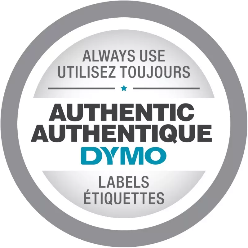DYMO D1 Durable juosta - juoda ant baltos - 12mm