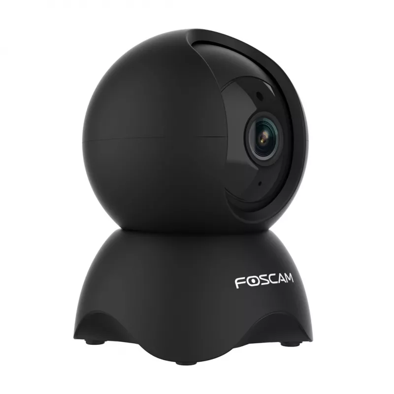 IP apsaugos kamera Foscam X5, lemputės forma, 5 MP (2560×1920), Wi‑Fi ir Ethernet, MicroSD iki 256 GB, 360° pasukimas/palenkimas, 6x skaitmeninis priartinimas, naktinis matymas 8 m