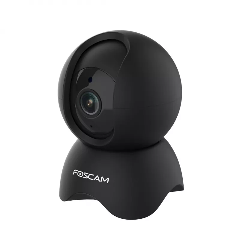 IP apsaugos kamera Foscam X5, lemputės forma, 5 MP (2560×1920), Wi‑Fi ir Ethernet, MicroSD iki 256 GB, 360° pasukimas/palenkimas, 6x skaitmeninis priartinimas, naktinis matymas 8 m