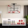 Lubinis TV laikiklis MACLEAN MC-110 T, 43–86 colių, VESA iki 800×400, max 45 kg