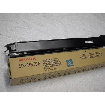 Originalus Sharp MX-31GTCA tonerio kasetė, žalsvai mėlyna (cyan), 10 000 puslapių