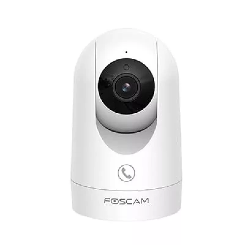 IP stebėjimo kamera Foscam R8M balta – 8 MP 4K (3840×2160), 2,8 mm stiklinis objektyvas, 350° horizontaliai / 150° vertikaliai, 2,4G/5G Wi‑Fi, microSD iki 256 GB