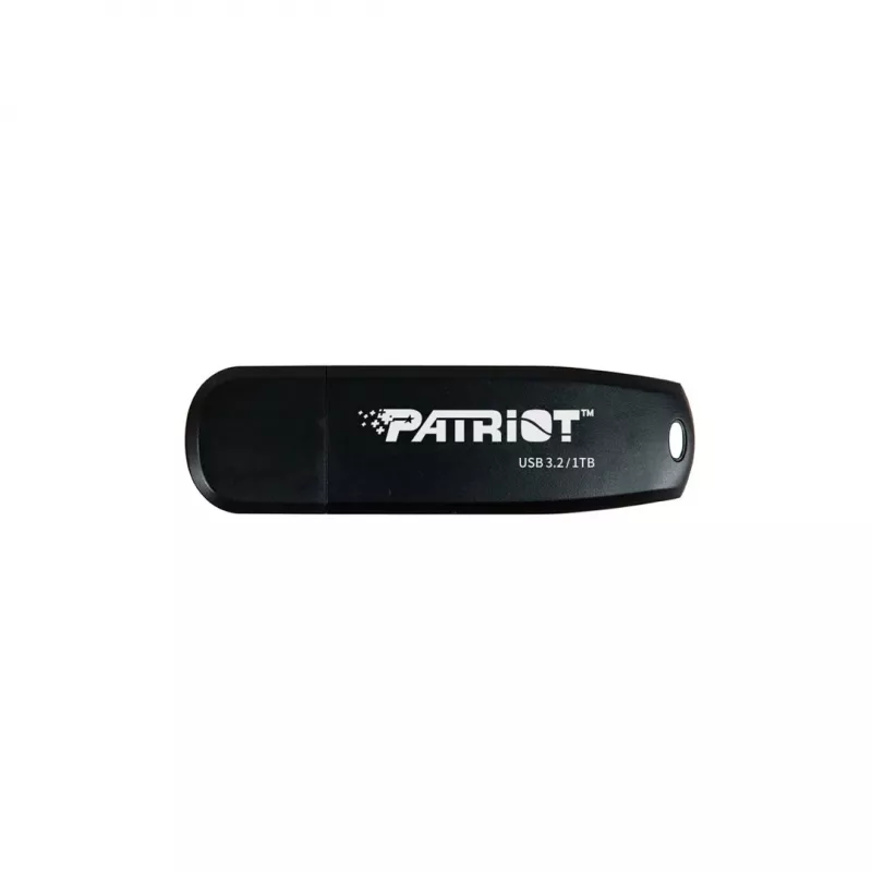 USB atmintukas PATRIOT PSF1TBXRB3U 1 TB, USB 3.2 Gen 1 Type-A, skaitymas 80 MB/s, kišeninis plastikinis korpusas, raktų pakabukas, juodas
