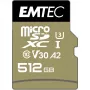 Atminties kortelė Emtec 512GB MicroSDXC UHS-I ECMSDM512GXC10SP