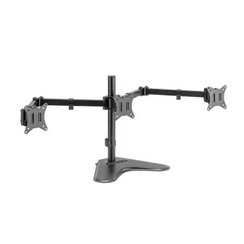 LOGILINK BP0174 Trigubas monitorių laikiklis 17-27 colių, kiekviena ranka 658 mm, su išmaniojo telefono laikikliu, aliuminis