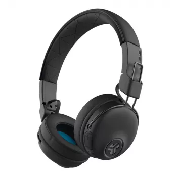 JLab Studio Wireless Black – Belaidės ausinės ant galvos (30 val. baterija, įmontuotas mikrofonas, nuotolinio valdymo pultelis)