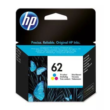 HP 62 Tri-spalvų rašalo kasetė (lizdinė pakuotė)