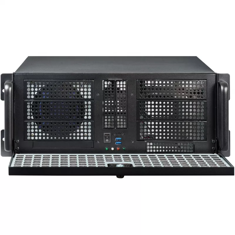 CHIEFTEC RACKMOUNT EATX BE MAITINIMO ŠALTINIO USB 3.0 JUODAS 4U