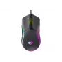 Havit MS1038 žaidimų pelė juoda Ambidextrinė USB 8000 DPI 7 mygtukai