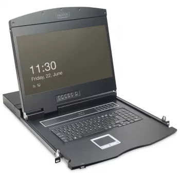 Modulinė konsolė Digitus DS-72211 su 19 colių TFT ir jutikliniu kilimėliu