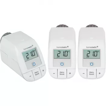 Homematic IP Smart Home Radiatoriaus termostatas Basic (HmIP-eTRV-B), baltas, 3 vnt. rinkinys