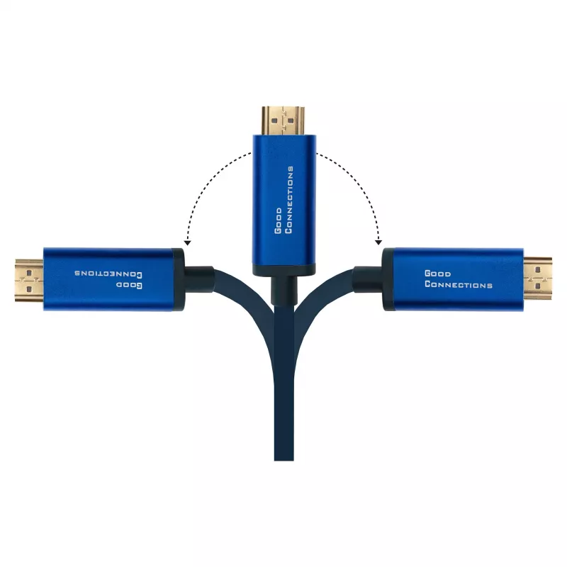 Good Connections GC 4520-CSF010B - Adapterinis laidas USB C į HDMI, 4K@60Hz, lankstus, 1,0 m