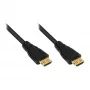 Greitaeigis HDMI® kabelis su Ethernet, 4K*2K, 24K paauksuotos jungtys ir variniai kontaktai su fiksavimo apsauga, OFC, juodas, 10m, Good Connections