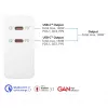 Good Connections GC USB greitasis įkroviklis 140W GaN technologija, 2x USB-C, PD 3.1, QC 5.0, PPS baltas