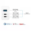 Alcasa PCA-W007W universalus greitasis kroviklis mobiliesiems įrenginiams, baltas, AC sieninis (PCA-W007W)