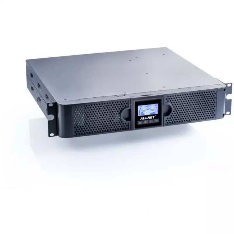 ALLNET UPS 1000VA linijinis-interaktyvus USB/RS232 LCD ekranas 19 inch/bokštas - (nepertraukiamo maitinimo šaltinis) - 31 min
