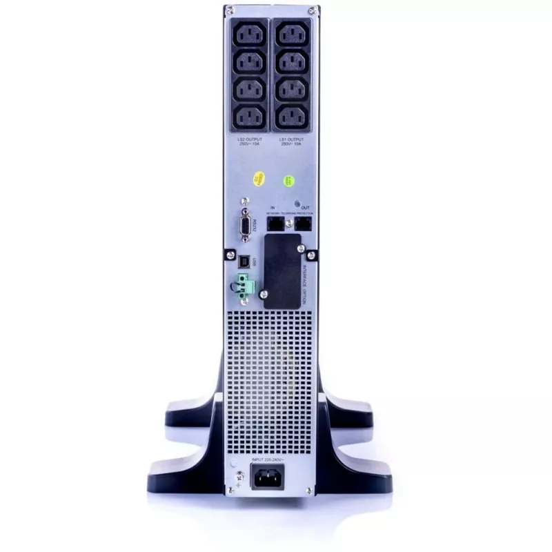ALLNET UPS 1000VA linijinis-interaktyvus USB/RS232 LCD ekranas 19 inch/bokštas - (nepertraukiamo maitinimo šaltinis) - 31 min