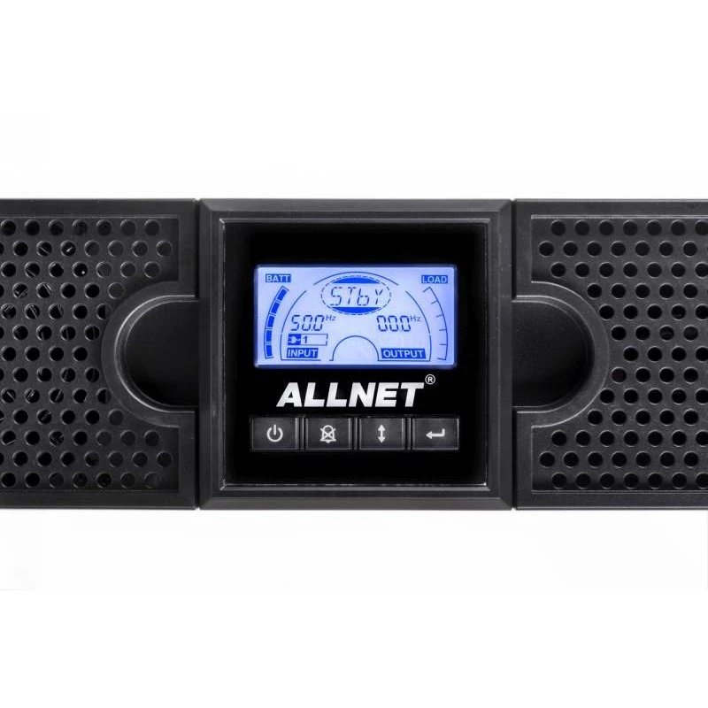 ALLNET UPS 1000VA linijinis-interaktyvus USB/RS232 LCD ekranas 19 inch/bokštas - (nepertraukiamo maitinimo šaltinis) - 31 min