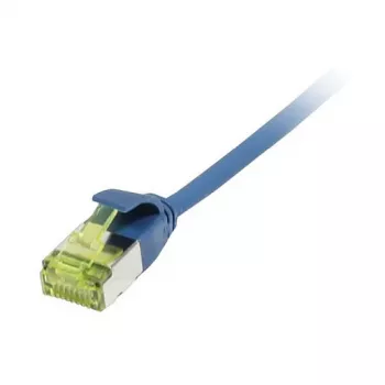 Patch kabelis RJ45, CAT6A 500MHz, 0,5 m, mėlynas, U/FTP, plonas apvalus d=3,8 mm, TPE/LSZH (Superflex), AWG32, su Cat.7 žaliava, Synergy 21 (S217332V3)