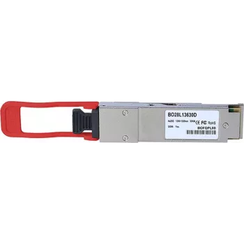 QSFP28 siųstuvas-imtuvas, 100GBASE-ER4 Lite, vienmodis vidinis WDM 4x1296-1309nm, 30 km, 0-70°C, DDM (BO28)
