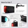 Docking stotelė UNITEK G1002D, skirta Nintendo Switch, laidinė, juoda
