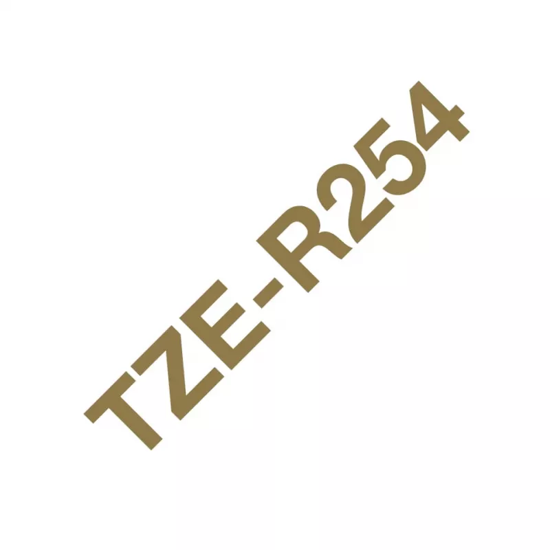 Spausdinimo juostelė Brother TZE-R254 (auksinė ant balto, ne lipni)