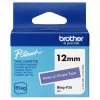 Juostelė etiketėms Brother BTAG-F35 balta ant violetinės 1,2 cm 4 m